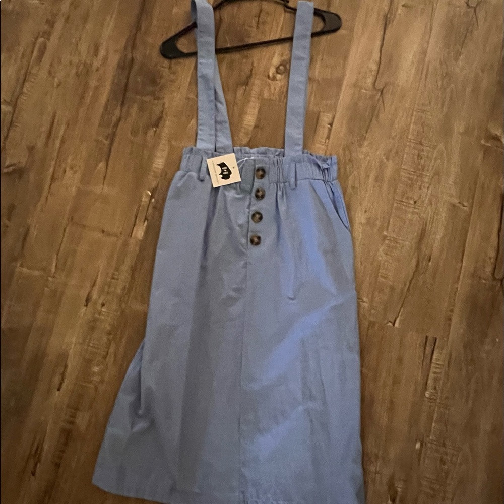 Chambray jumper skirt
